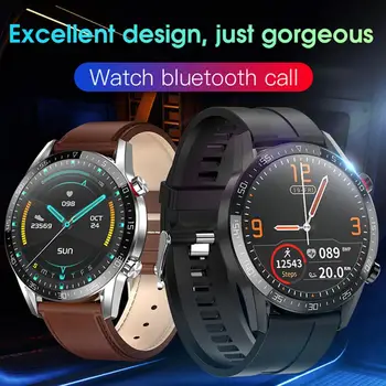

Smartwatch L19 Smart Watch 2020 Fitness Tracker Band Support Blood Pressure Oxygen ECG Pedometer Answer Call For IOS Android L13