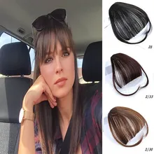 Xuanguang cabelo grampo no cabelo franja peruca sintética falso franja cabelo pedacos grampo em extensøes de cabelo