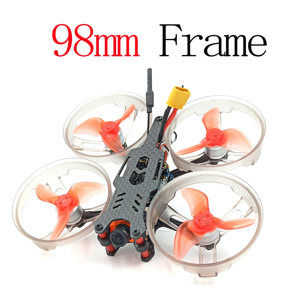

AlfaRC Buzzbee98 2inch Tiny FPV Racing Quadcopter Frame kit RC Drone support Runcam/FOXEER/CADDX.US Propeller Protection Ring