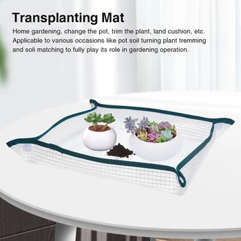 

Potted Leakproof Flower Reusable Portable Foldable Gardening Supplies PE Coating Transplanting Planting Opretaion Mat Seedling