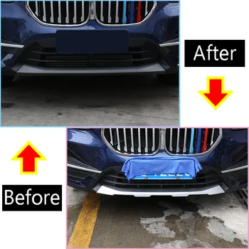 

Front and Rear Lower Guard Plate Outer Bumper Protector Trim Door Sill Scuff Cover Plate Accessories Fit For BMW X1 2020 2pc set