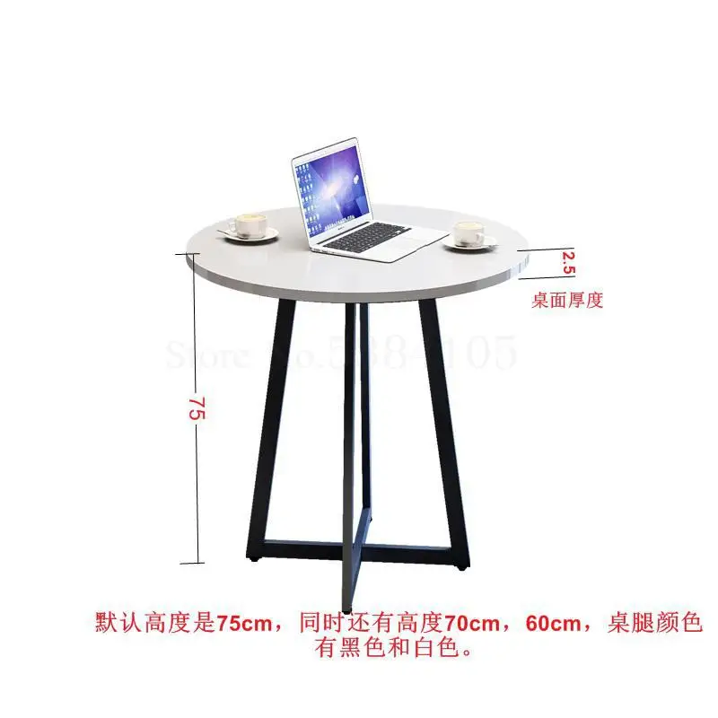 Простой повседневный журнальный столик для маленькой квартиры, обеденный стол, стол для переговоров, стол для приема и стулья, Балконный стол - Цвет: 70x75cm   13