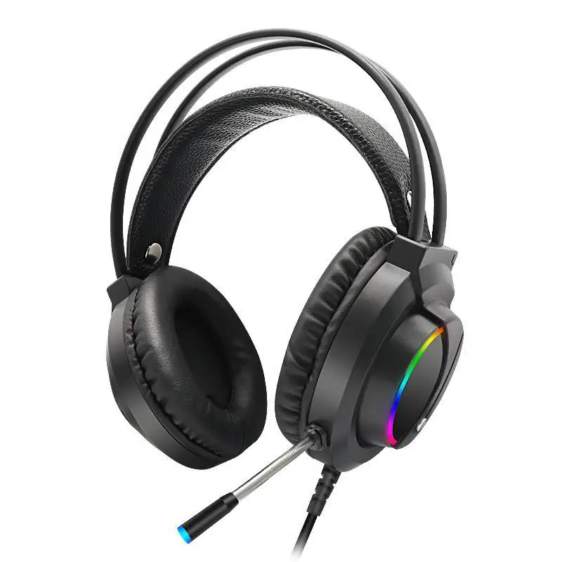 Gamer Headset Gaming Stereo RGB Colorful Light with Microphone For Computer PC Xbox PS4 USB interface Headphones | Электроника
