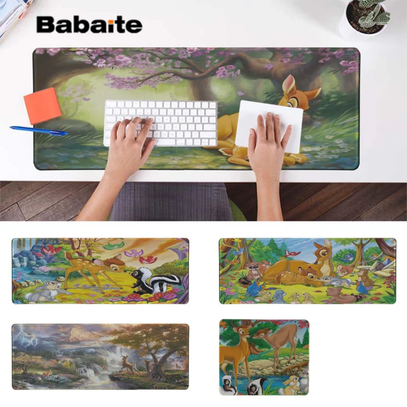 Babaite Лидер продаж Bambi клавиатуры резиновый коврик игровой коврик для мыши Настольный коврик большой коврик для мыши клавиатуры коврик