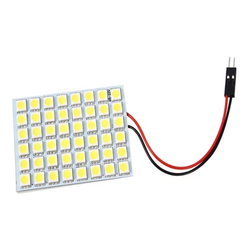 

Car Styling Car Accessories 48 5050 SMD Panel DC 12V Light Source Car T10 Ba9s Adapter Interior Lights