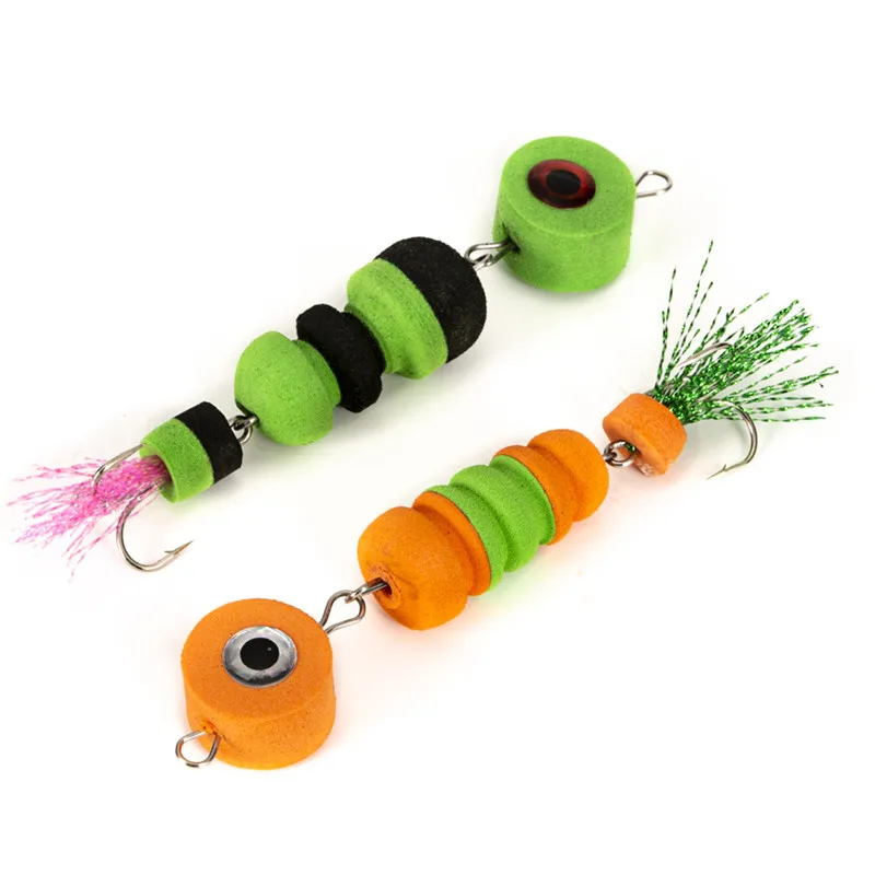  2PCS Soft Lure Insect Bait Swim Baits Wobbler Bass Lure Now Popper Floats Fishing Accessories