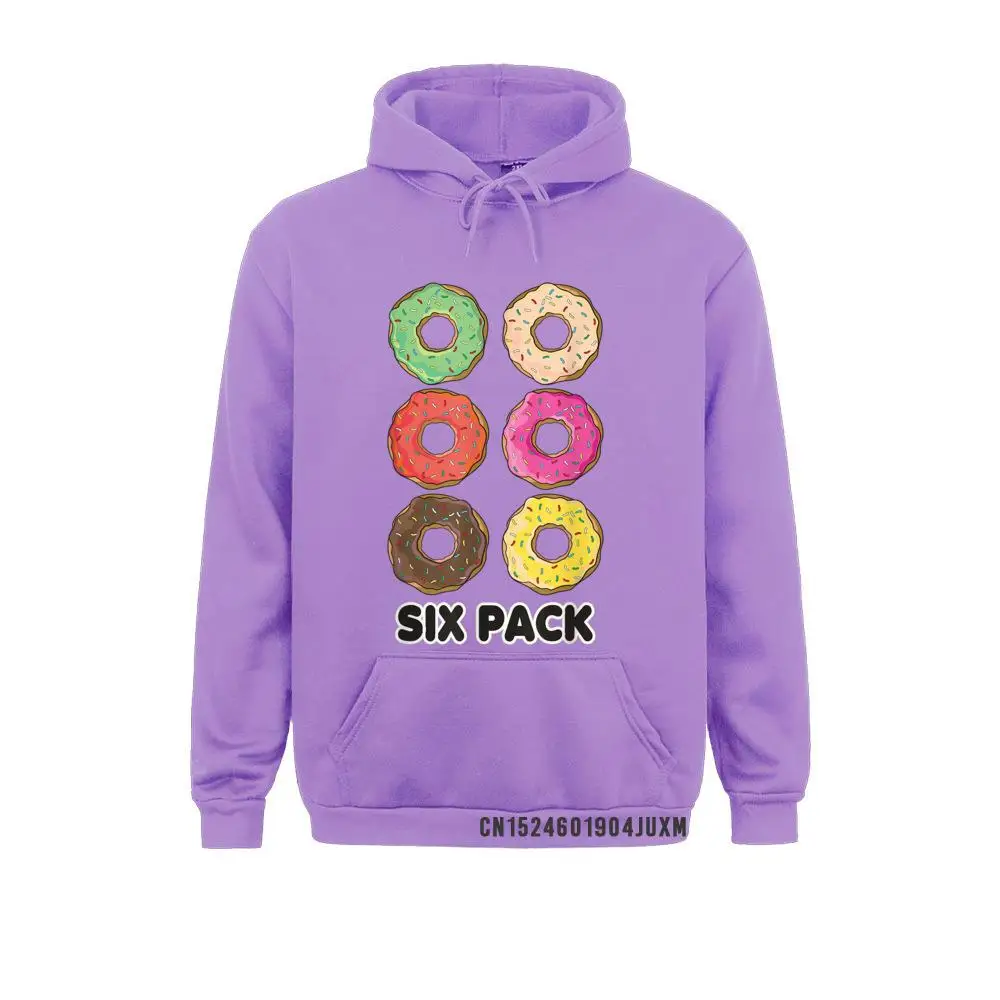 Funny Donut Six Pack Workout T-Shirt__4393 Cool Hoodies Long Sleeve for Women Labor Day Sweatshirts Casual Clothes Hip Hop Funny Donut Six Pack Workout T-Shirt__4393purple