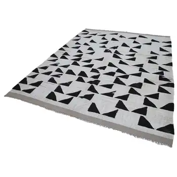 

241x298 Cm Beige Handmade Contemporary Area Rug-8x10 Ft