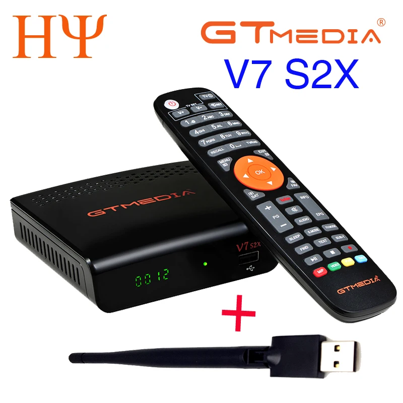 5PCS GTMEDIA V7 S2X HDDVB-S2 HD Youtube PowerVU Newcamd GTMEDIA V7S satellite receiver DVB-S/S2/S2X AVS+ VCM ACM multi-stream