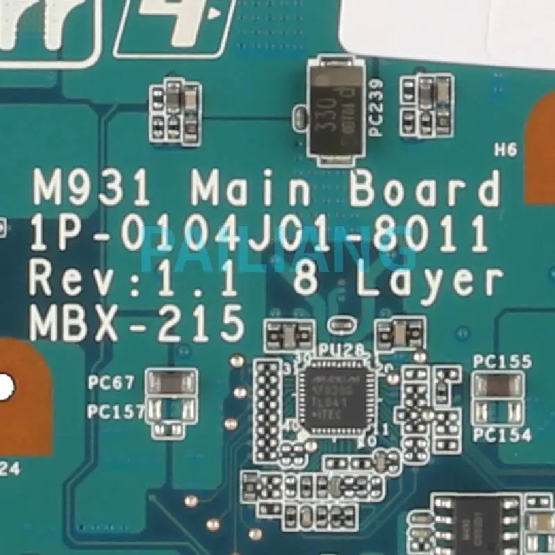 Placa-mãe do Portátil para Sony Mbx215 Notebook Mainboard Completo Testado A1783603a 1p0104j018011 Hm55 N11m-ge1-b-a3 - Imagem 4