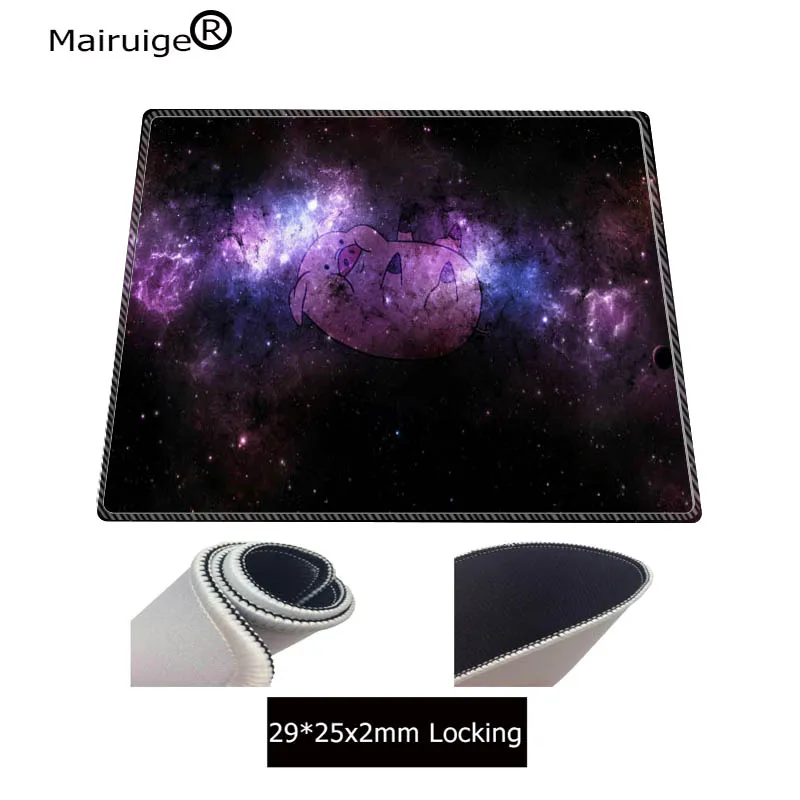  Large Purple Space mouse pad Anti-slip Natural Rubber PC Computer Gaming mousepad Desk Mat for LOL 