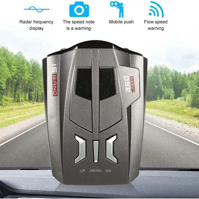 V9 Car Anti Radars Police Speed V9 Radar Detector English Russian Human