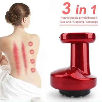 

Electric Cupping Stimulate Acupoint Body Slimming Massager Guasha Scraping Heat Massage Negative Pressure Acupuncture Therapy
