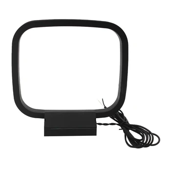 

Rustproof Stereo Sound Theater Indoor FM Home Radio Audio System Wire Connector AM Loop Antenna Signal Receiver Universal 2Pin