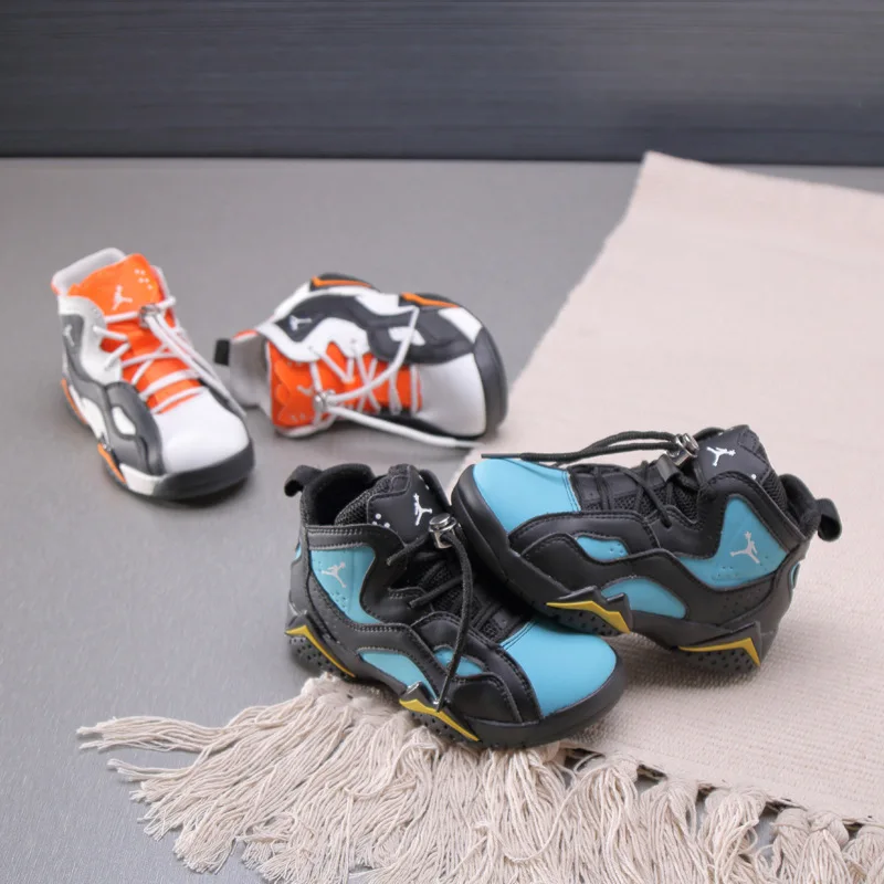 Spring and Autumn New Comfortable Sports Shoes Fashion High-tops Non-slip Children's Shoes Breathable Basketball Shoes
