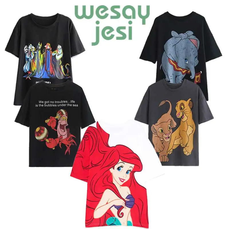 Achat T shirt femmes 2019 nouvelle mode été dessin animé Dumbo imprimer à manches courtes femmes t shirt harajuku vêtements amples T shirt grande taille