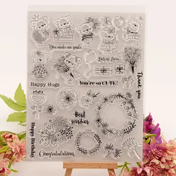 

ZFPARTY Cute Bear Stamp Metal Cutting Dies for DIY Scrapbooking/Card Making/Kids Fun Decoration Supplies