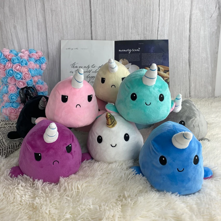Lindo loco tortuga de peluche de Color de juguete capítulo de doble cara expresión Marina animales de peluche muñeca de juguete de peluche