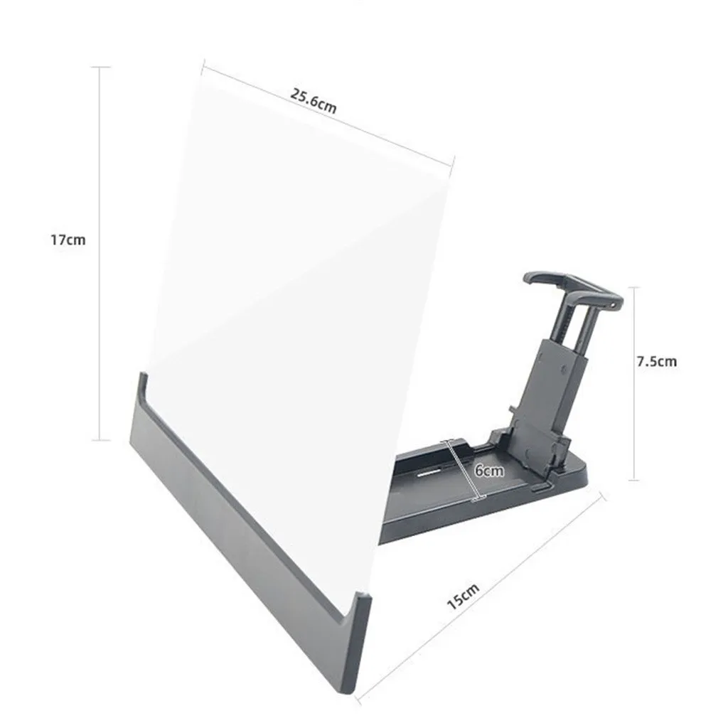 Держатель мобильного телефона Поддержка мобильного телефона HD Проекционный кронштейн увеличитель экрана 360 градусов Регулируемый зажим падение