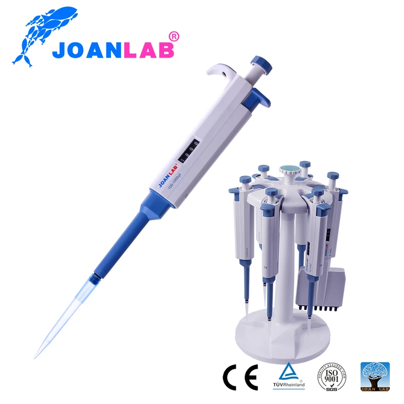 

JOANLAB Pipettor Single-channel Adjustable Volume Mechanical Pipette-TopPette lab Pipettor Pipet 20-200ul/100-1000ul Free Tips