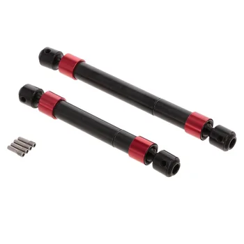 

2Pcs Rc Car Front And Rear Metal Axle Cvd Drive Shaft For Traxxas Trx-4 Rc Rock Crawler Monster Truck Parts