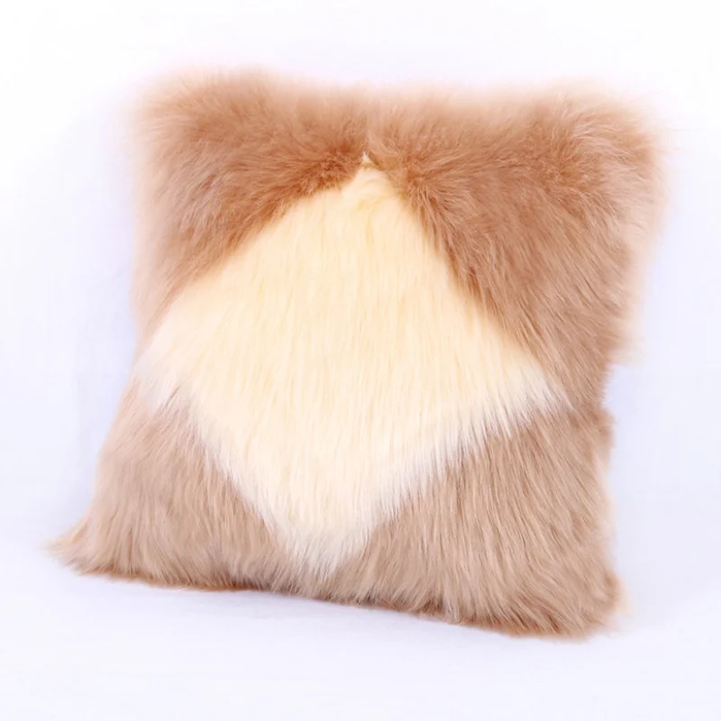8 Colors Soft Plush Patchwork Color Design Pillowcase Home Decoration Pillow Cover Car Sofa Pillow Cushion Covers 40x40cm