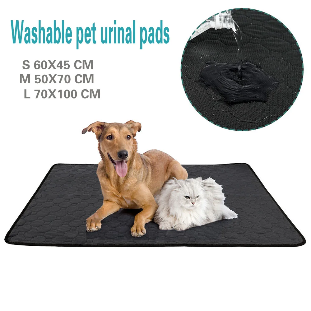 Dog Mat Waterproof Reusable Washable Dog Pee Pads for Dog Cat Fast Absorbing Pads Bed Sofa Mattress Protector Cover for Travel