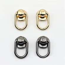 

4Pcs 15mm Bag Hang Ear Strap Side Ring Buckle Nailing Screws Loop Hook Clasp Chain Clip Clamp Pendant Rivet Clasp Accessory