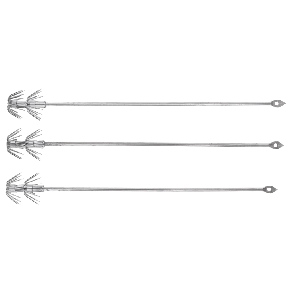 3Pcs/pack Saltwater Hard Fishing Lures DIY Luminous Glow Squid Octopus Jig Baits Hook Sea Fishing Lure Tackles