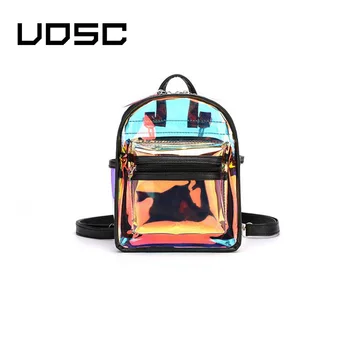 

UOSC Laser Backpack School Backpacks Hologram Student School Bags For Teenage Girls Holographic Shoulder Bag Mochila Feminina