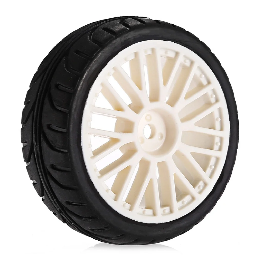 Set of 2pc Tire Tyre & Wheel for 1/10 RC HPI HSP  Savage XS TM Flux MT LRP Traxxas Axial