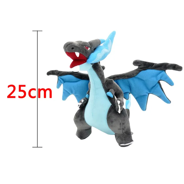 25cm Cute Pokemon Plush Toy Pokémon Charizard Short Stuffed Plush Doll Kawaii Anime Cartoon Movie TV Children Kids Girl Gift