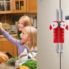Мультяшная Милая ручка холодильника Рождественские декоративные рождественские дверные ручки холодильника