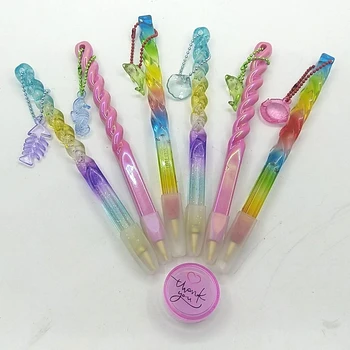 

Diamond Painting Cross Stitch Point Drill Mosaic Tool Kits New Pen Colorful Ocean Pen With Chain Embroidery Accessories Wax