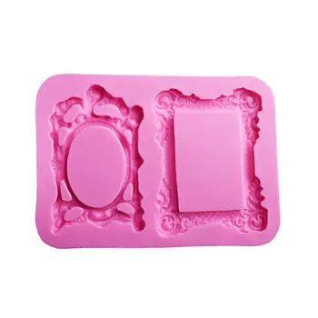 

2Pcs DIY Photo Frame Pendant Molds Slilcone UV Resin Molds Jewelry Making Tools 634D
