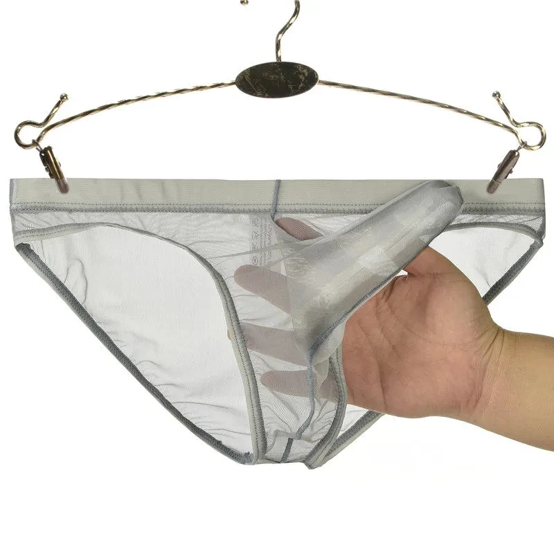 Los hombres desnudos transparente elefante hijo criado ropa interior Ultra malla delgada Sexy U dividir escritos de T escritos erótico Sexy Gay funda|Bragas| - AliExpress