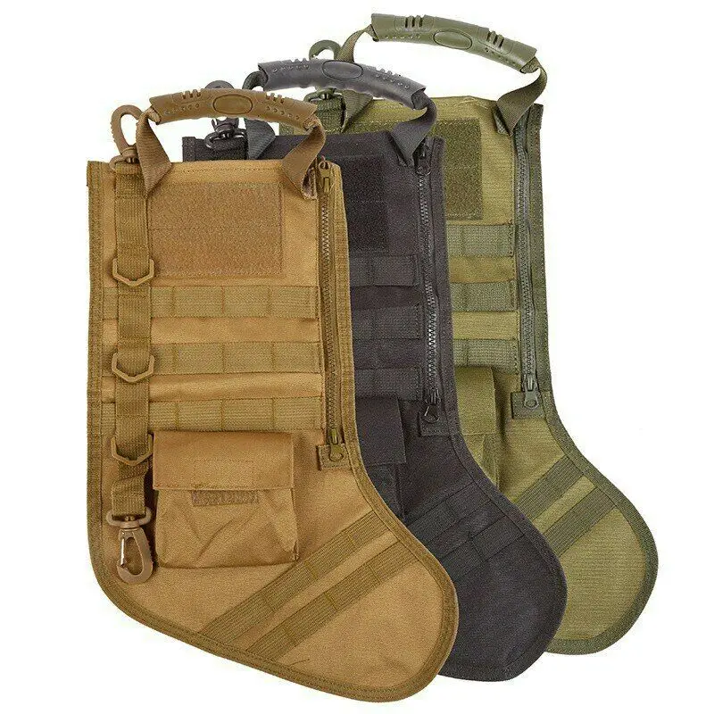 Новая подвесная Тактическая Molle Рождественская сумка для чулок, дамская сумка-капельница, сумка для хранения, военная Боевая охотничья сумка
