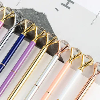 

1pc Big Diamond Crystal Gem Pen Baby Shower Bride To Be Wedding Decoration Bachelorette Party Decor Hen Night Bridal Shower