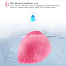 Usb зарядка силиконовая электрическая щетка для чистки лица водонепроницаемый массажер для мытья лица глубокое очищение кожи X5XC