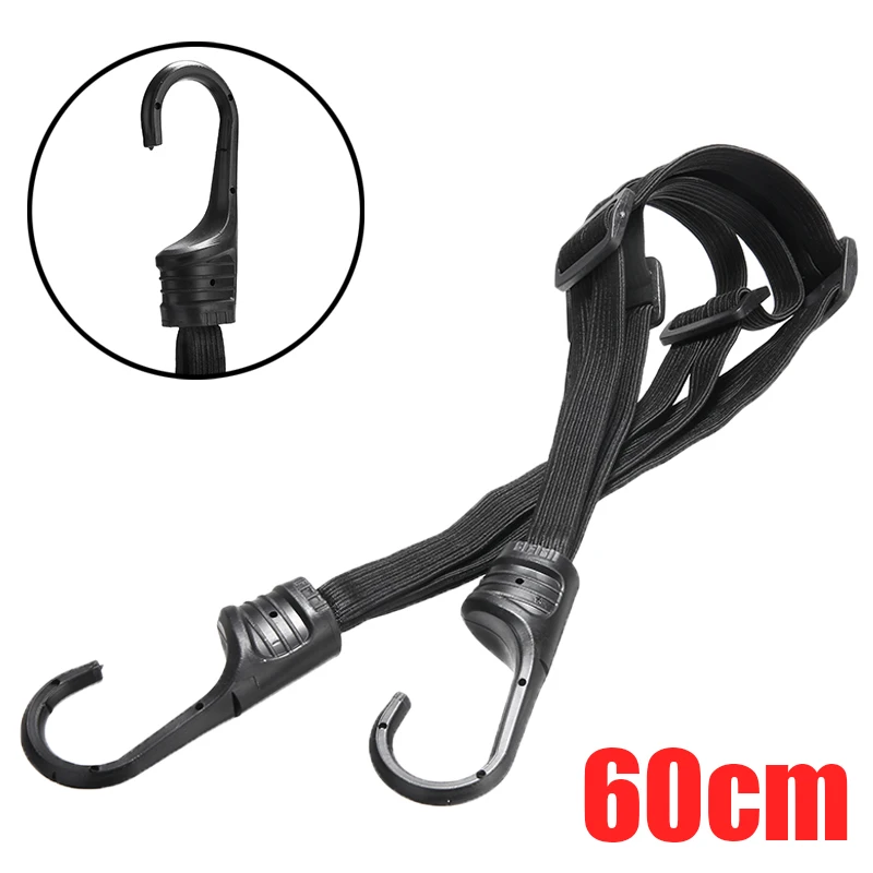 

Universal 1pc 60cm Black Motorcycle Luggage Mesh Strap Fixed Elastic Buckle Rope Scooter Helmet Net Bandage Accessories