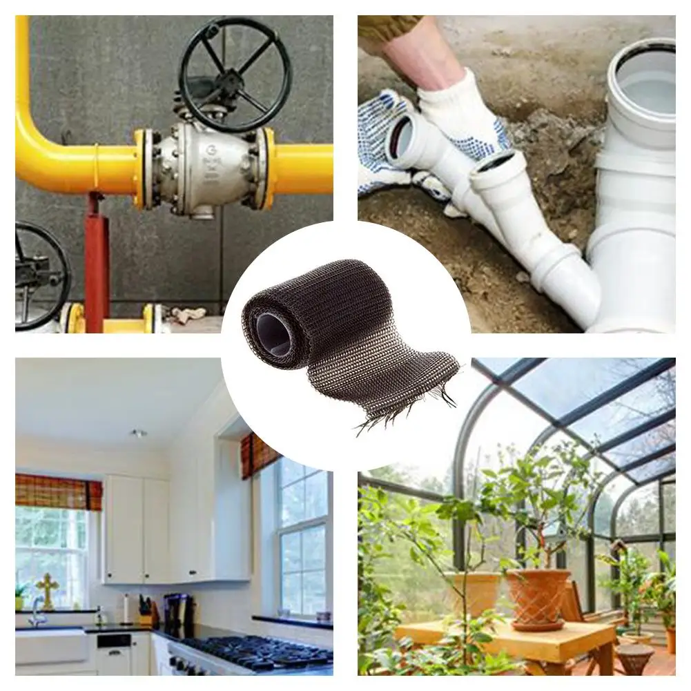 1.27Mx5CM Repair Wrap Powerful Compact Non-toxic Fiber Fix Tape For Pipes Resist High Temperature Non-toxic
