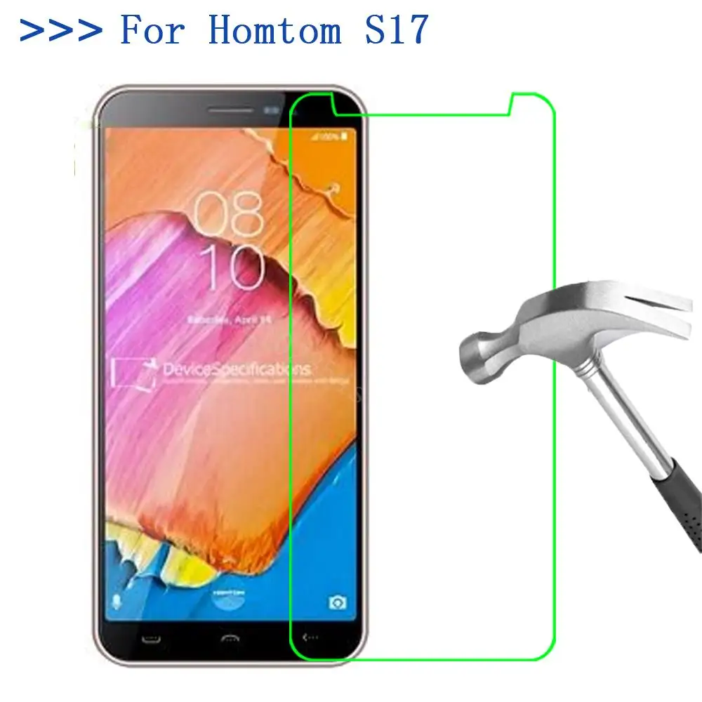 For Homtom S17 Tempered Glass 9H 2.5D Premium Screen Protector Film S 17 Mobile Phone Protective Films | Мобильные телефоны и