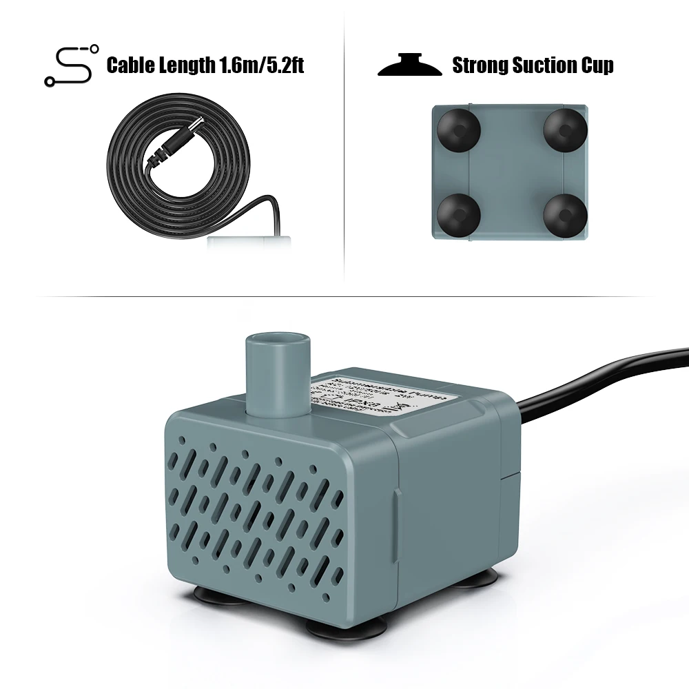 1pcs 12V Water Pump for Aquarium Fish Tank Pet Fountain Automatic Dog Cat Water Fountain Water Pump Pet Supplies