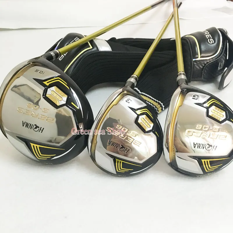 Клюшки для гольфа Милая мА S-06 3 звезды гольф водитель 3/5 fairway Wood графитовая клюшка для гольфа и крышка для игры в гольф деревянный набор