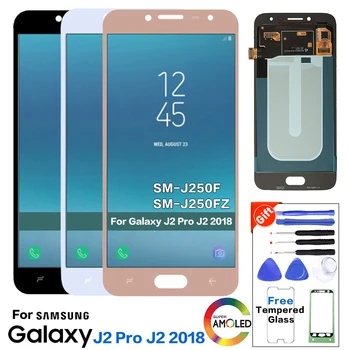 

Original Amoled LCD For J2 Pro lcd display for samsung Galaxy J250 J250F J250FZ J250F/DS Screen Replacement PANTALLA 100% Tested