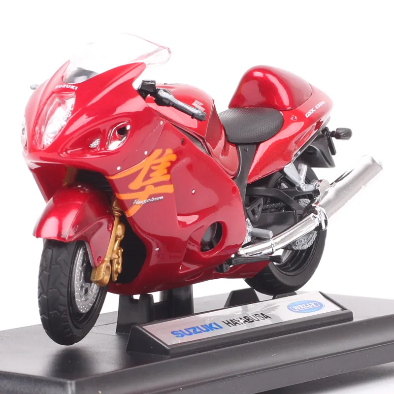 Welly 1:18 Scale Suzuki GSX1300R GSX Hayabusa Motorcycle Model Diecasts & Toy Vehicles Sport Bike Red Thumbnails Of Collectible 1 24 scale welly nissan silvia s15 spec s the mona lisa sport service rs car diecasts
