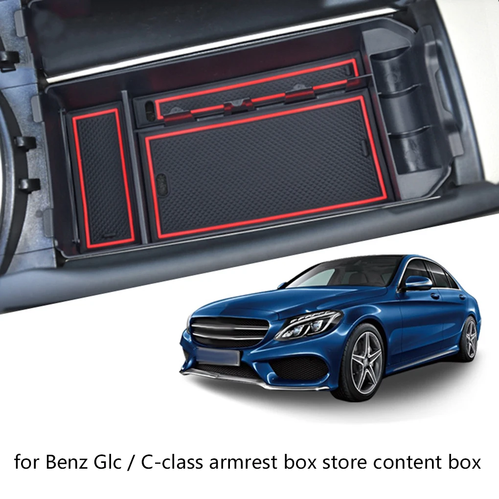 Замена для Mercedes Benz GLC200/C200 центральная консоль для хранения мелочей подлокотник коробка Органайзер вставка лоток