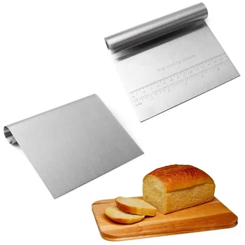 

Stainless Steel Dough Scraper Pastry Spatulas with Scale Pastry Baking Kitchen Utensil Tools Kitchen Accessories Baking