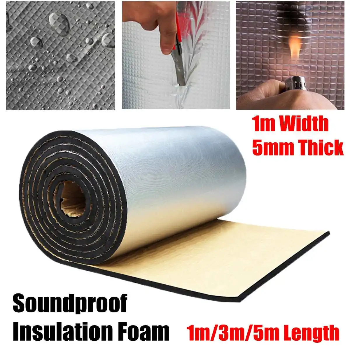 DIY 1/3/5meter Car Sunproof Heat Insulation Sunshade Car Truck SUV Van Auto Windshield Sun Shade Window Visor