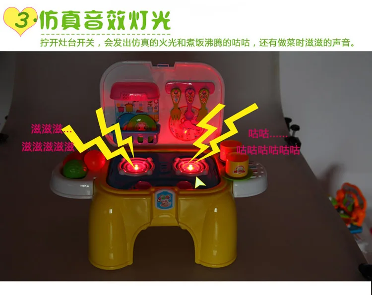 Xiong cheng подлинный продукт игровой дом игрушка набор Yi разборка кухня игрушка мудрость Дети Многофункциональный стул двойного назначения